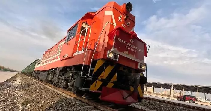 Horgos in northwest Xinjiang launches first road-rail freight train route to Uzbekistan