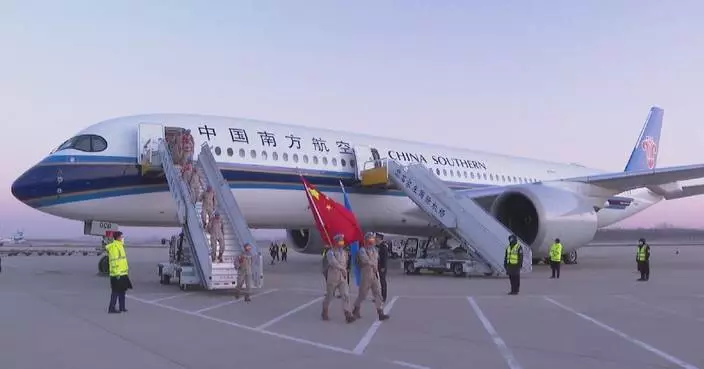 350 Chinese peacekeepers return from South Sudan