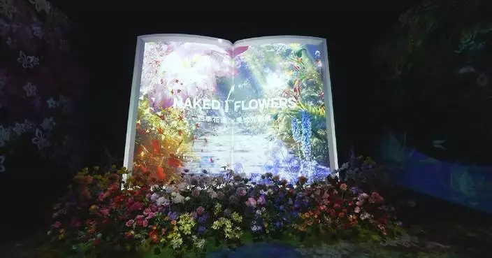 Flower light show in Beijing creates nostalgic scene for Macao students