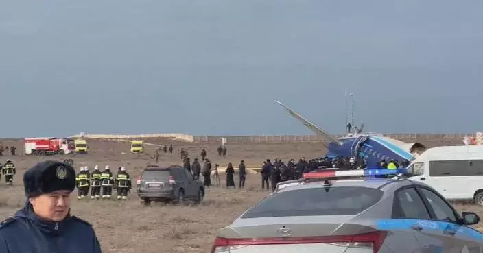 Azerbaijan Airlines plane crashes near Aktau