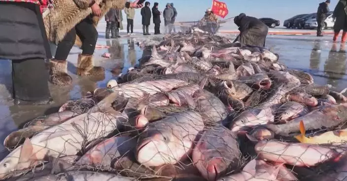 Winter fishing season kicks off in Jilin, Sichuan