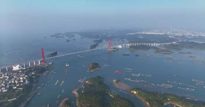 Longest cross-sea bridge in south China's Guangxi opens to traffic