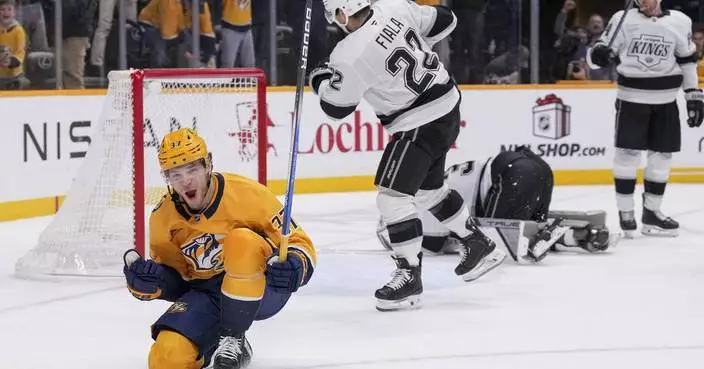 Nick Blankenburg scores in overtime as the Predators beat the Kings 3-2