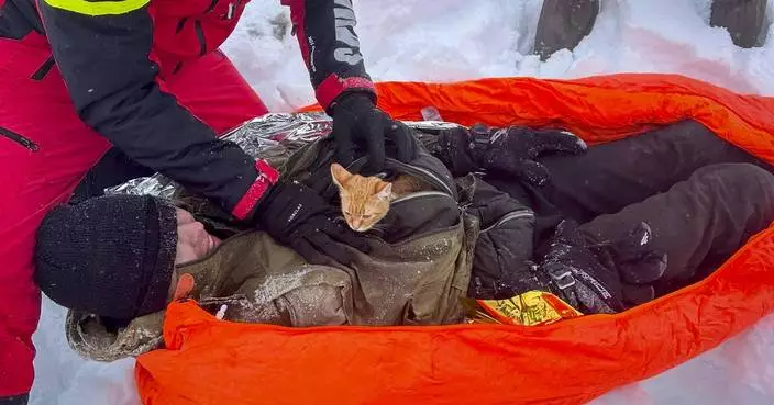 Ukrainian man fleeing war rescued with his kitten on a perilous journey through Romanian mountains