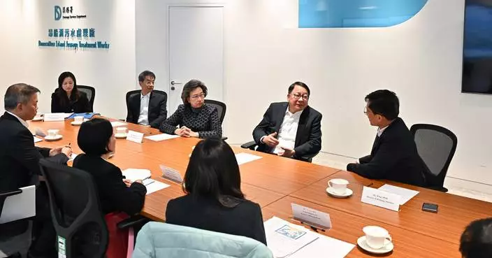 Officials Visit Drainage Services Department to Boost Flood Prevention and Sewage Treatment Efforts in Hong Kong