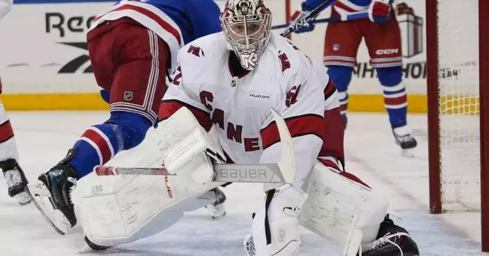 Pyotr Kochetkov assists on 2 goals, stops 22 shots to lead the Hurricanes to a 3-1 win over Rangers