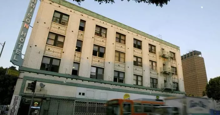 &#8216;Morrison Hotel&#8217; made famous by The Doors goes up in flames in LA