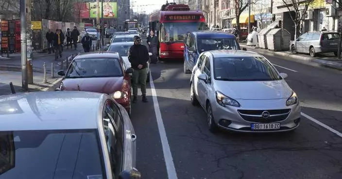 Student marches, traffic blockades in Serbia as protests persist over concrete canopy fall