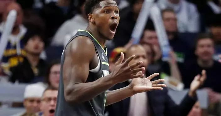 Timberwolves' Edwards gets fined again, docked $75K by NBA for officiating complaints and profanity