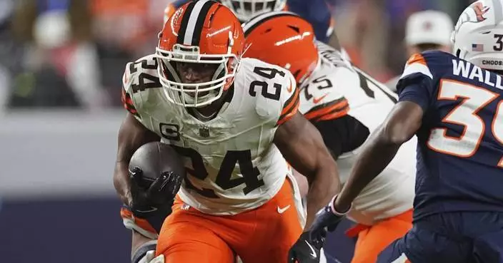 Browns RB Chubb makes full circle comeback, returns to Pittsburgh for first time since knee injury