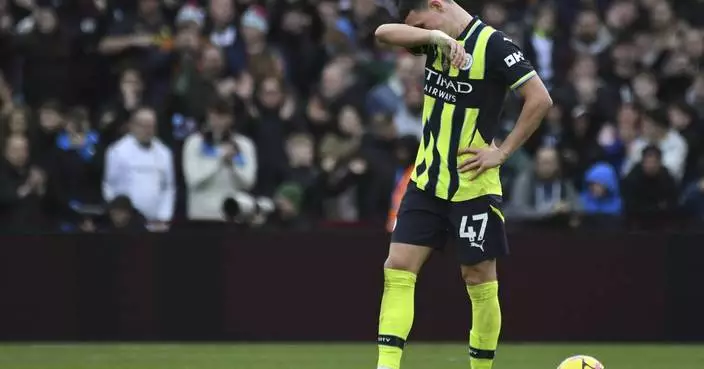 Man City loses again in 2-1 defeat to Aston Villa