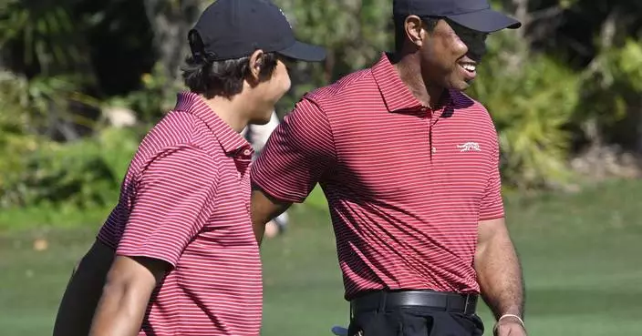 Tiger's son comes up aces in PNC Championship with a hole-in-one