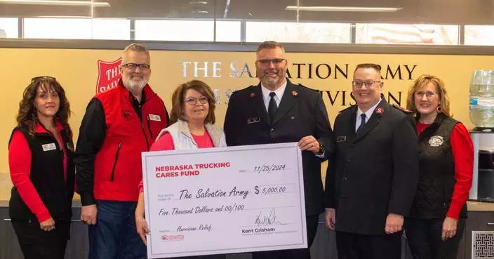 Nebraska Trucking Cares Fund Donates $5,000 to Salvation Army Hurricane Relief Efforts