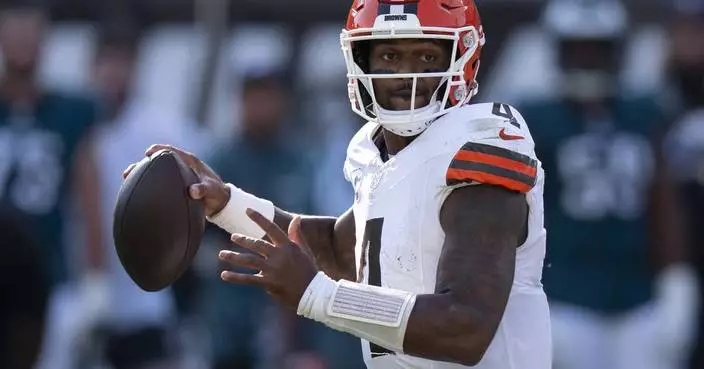 Browns restructure QB Deshaun Watson's contract to create cap space, flexibility, AP source says