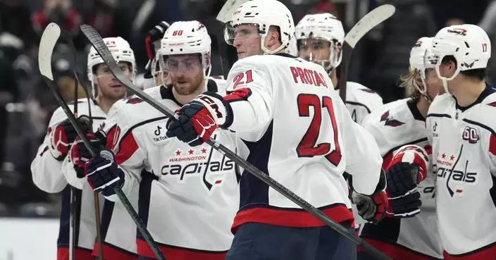 Aliaksei Protas scores in OT to lift Capitals over Blue Jackets 2-1