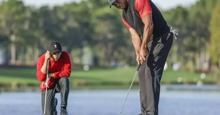 Tiger Woods' immediate goal: Keep his son from beating him in golf for 18 holes