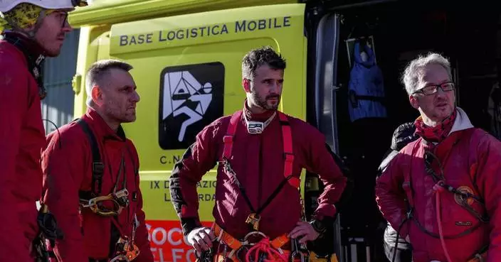 Rescuers in Italy working to free cave explorer trapped underground