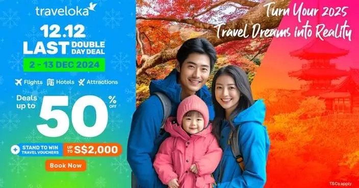 Traveloka 12.12 Last Double Day Deal: Up to 50% Off for Winter Escapes, Beach Retreats, and More!