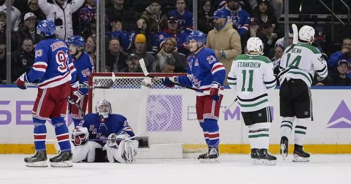 Benn scores in OT and Stars erase 3-goal deficit to beat Rangers 5-4