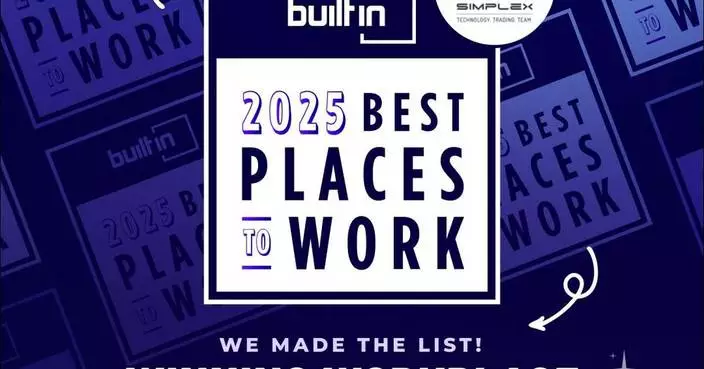 Built In Honors Simplex Trading in Its Esteemed 2025 Best Midsize Places To Work in Chicago Awards