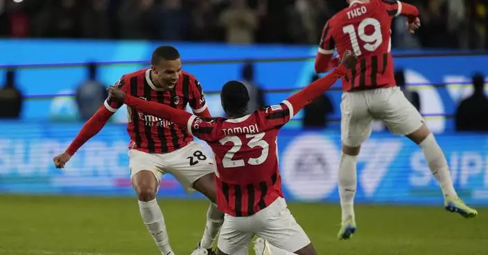 Leao and Pulisic inspire AC Milan comeback in 3-2 win over Inter in Italian Super Cup final