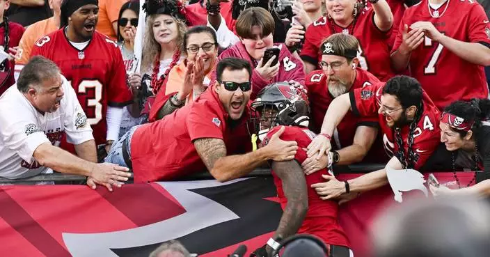 Mike Evans reaches 1,000 yards receiving and Buccaneers clinch NFC South with win over Saints