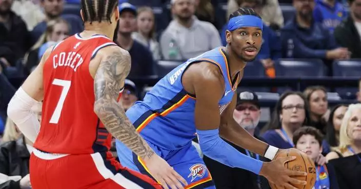 Gilgeous-Alexander scores 29 points and Thunder win 13th in a row, 116-98 over Clippers