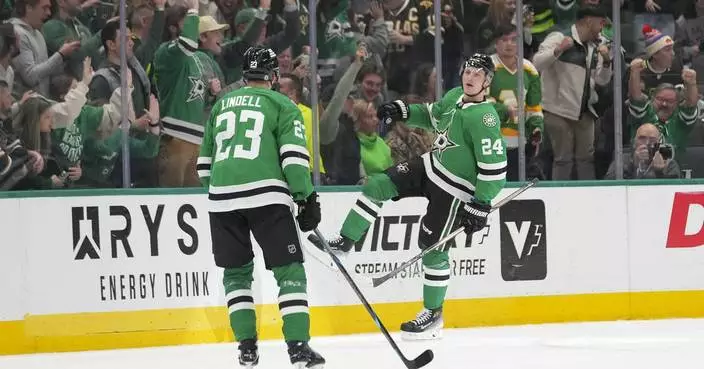 Roope Hintz scores twice, giving him team-high 18 goals, as Stars beat Senators 4-2