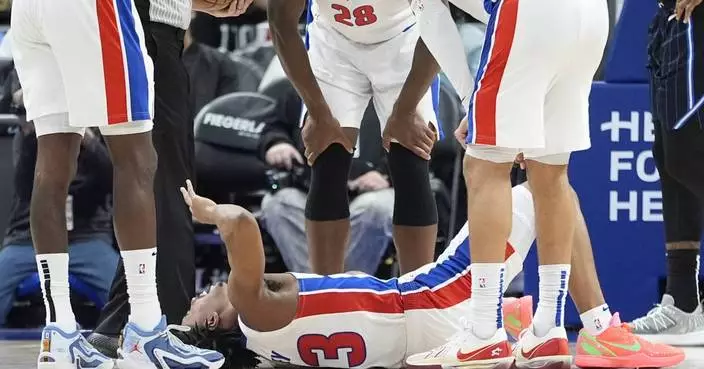 Pistons guard Jaden Ivey sustains leg injury in victory over the Magic