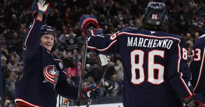 Voronkov scores 2 goals as Blue Jackets beat Blues 6-4