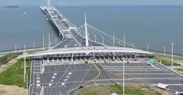 Hong Kong-Zhuhai-Macao Bridge sees record high traffic flow in 2024