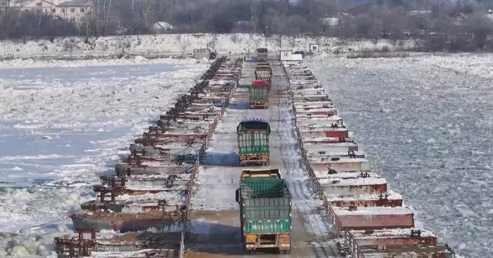 Seasonal pontoon passage linking China, Russia opens to traffic