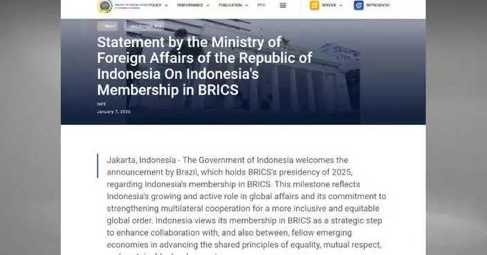 Indonesia becomes full BRICS member, pledges to make active contribution