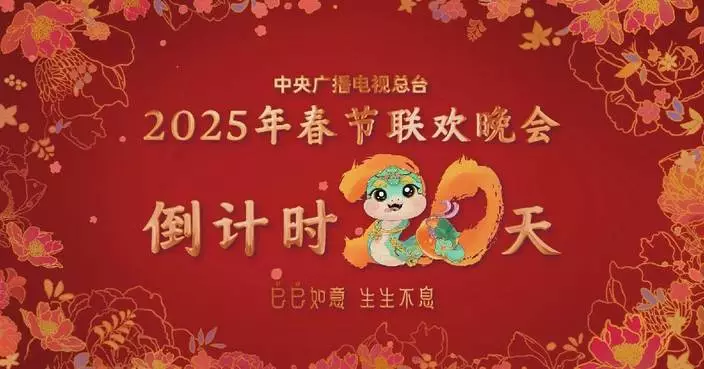 CMG releases promotional video on 20-day countdown to 2025 Spring Festival Gala