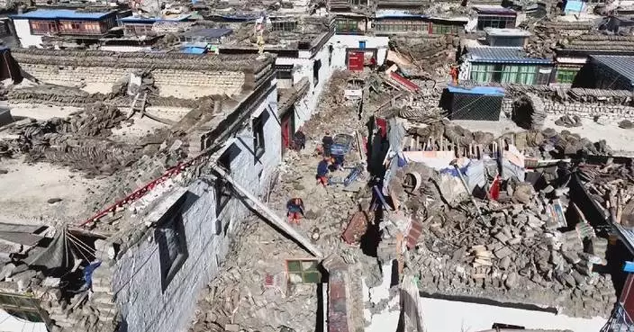 Rescuers search for survivors, provide emergency supplies in quake-hit villages