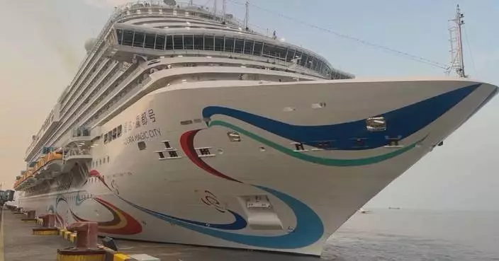 China&#8217;s first large cruise ship to embark on domestic port city tour