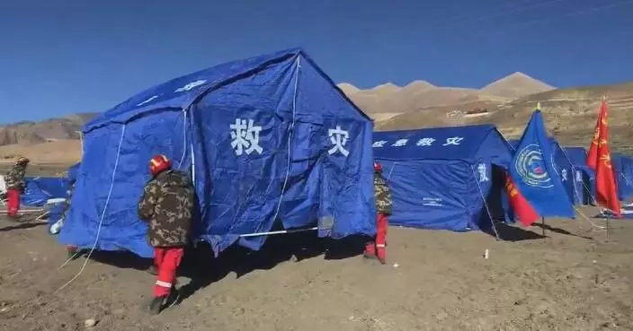 Relief workers strive to improve living conditions for quake-hit residents in Xizang