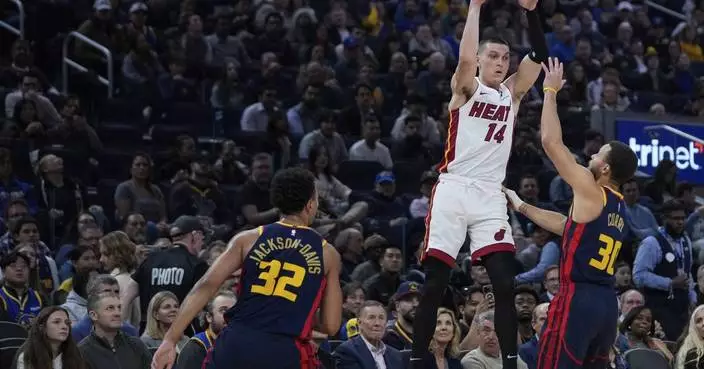 Bam Adebayo leads Heat past Warriors 114-98 in back-to-back after double-OT loss at Sacramento