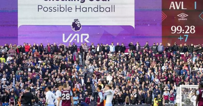 In-stadium VAR announcements trialed as Arsenal hosts Newcastle in the English League Cup