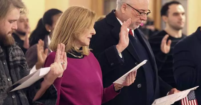 Dozens take oath of US citizenship against Trump&#8217;s promise of mass deportations