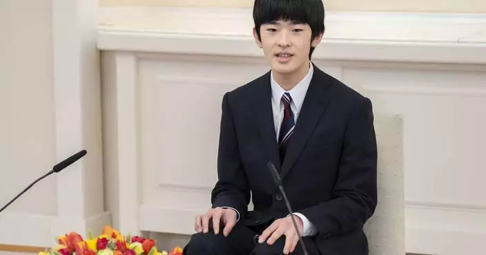 Japan&#8217;s 18-year-old Prince Hisahito says he&#8217;ll balance royal duties and university studies