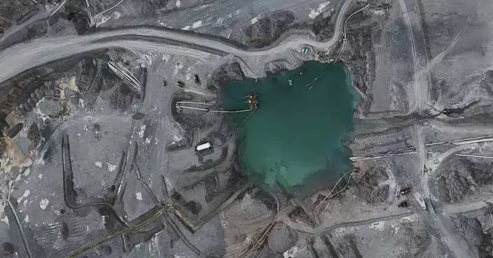 AP PHOTOS: Aerial views of a controversial copper mine