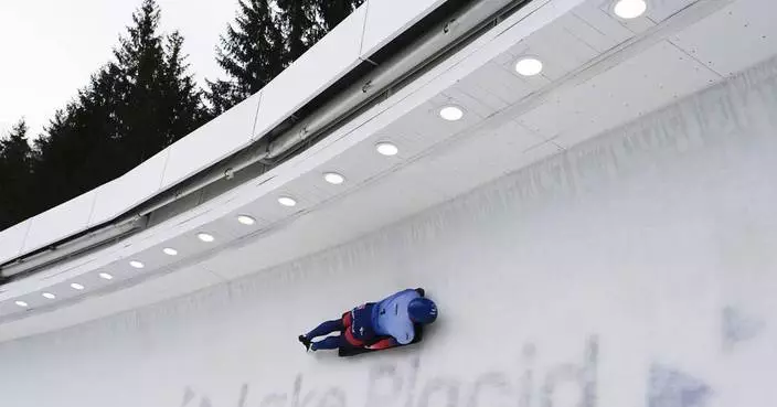 Britain's Weston builds huge lead halfway through men's skeleton world championship in Lake Placid