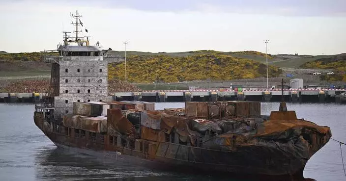 Cargo ship that collided with US tanker in North Sea towed to Scottish port of Aberdeen