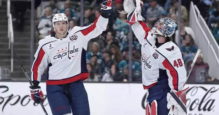 Capitals&#8217; Logan Thompson resumes skating with Aliaksei Protas close to getting back on the ice