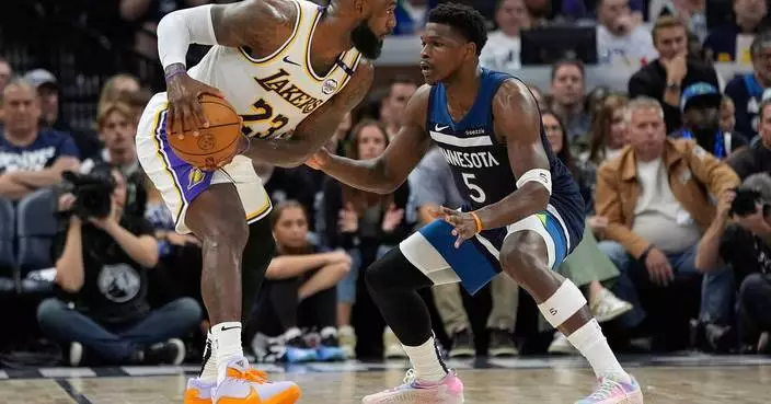 Anthony Edwards is 'just trying to be a pest' to LeBron James. The T-wolves won't back down from LA