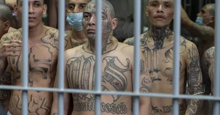 AP PHOTOS: A look at the huge prison in El Salvador linked to US deportations