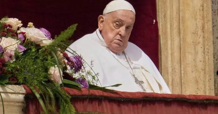 AP PHOTOS: The last images of Pope Francis, taken at Easter services the day before he died