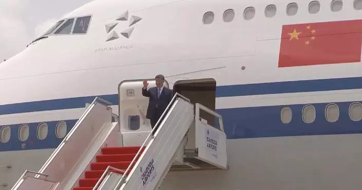 Xi arrives in Cambodia for state visit