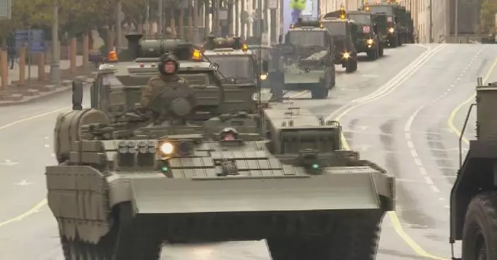 Russia holds rehearsal for Victory Day parade